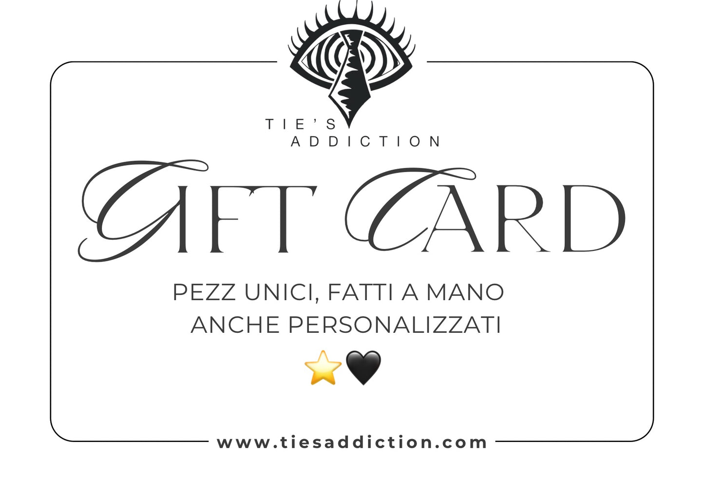 Gift Card- TIE'S ADDICTION